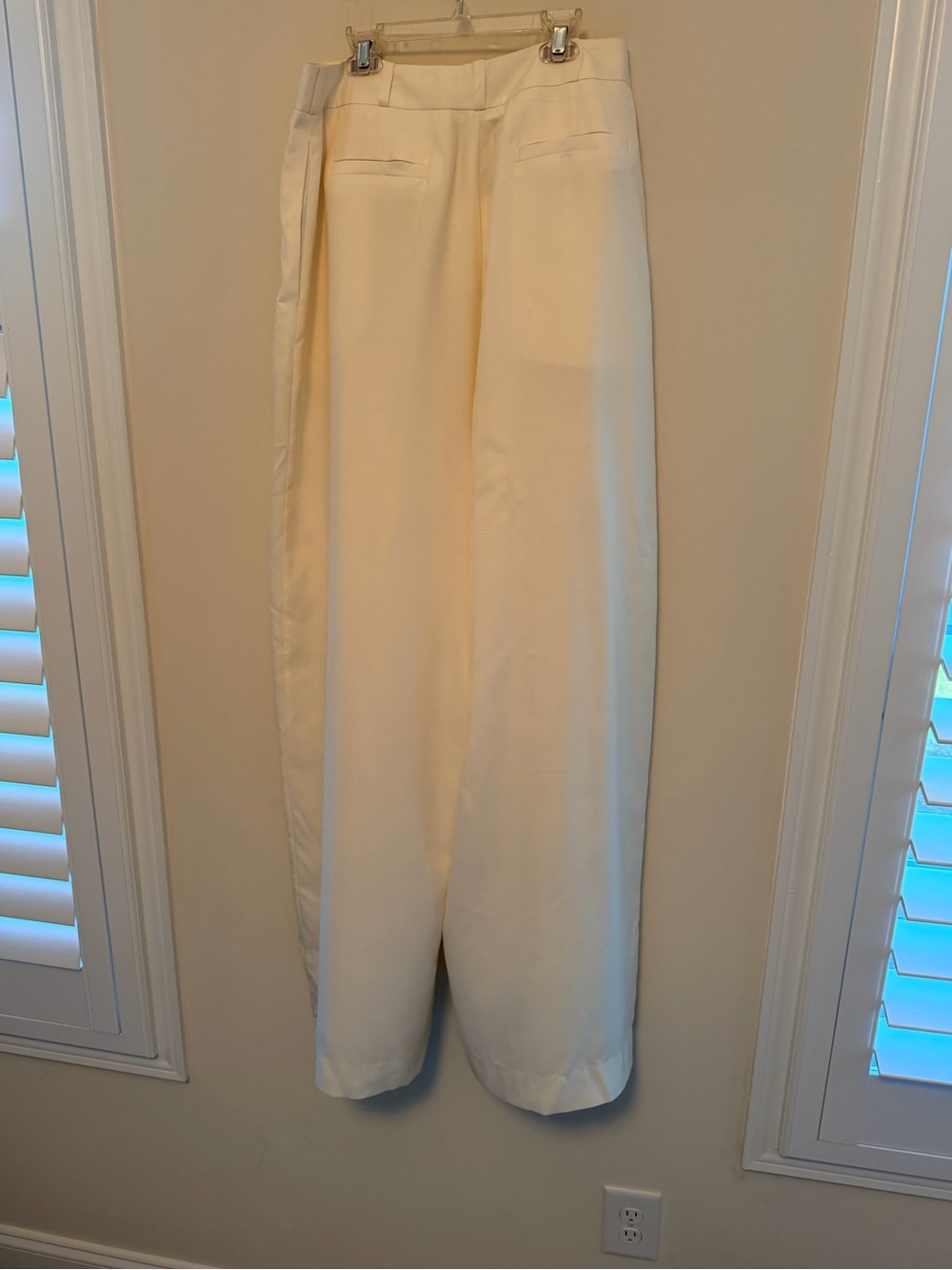 Zimmermann Wide-Leg Cream Satin Trousers - Picture 7 of 10